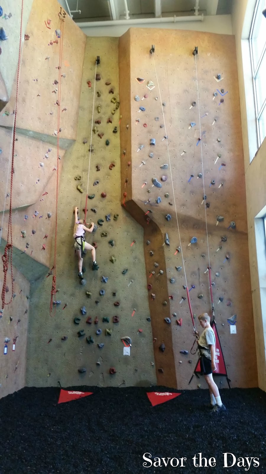 Savor The Days Rock Climbing at Lifetime Fitness