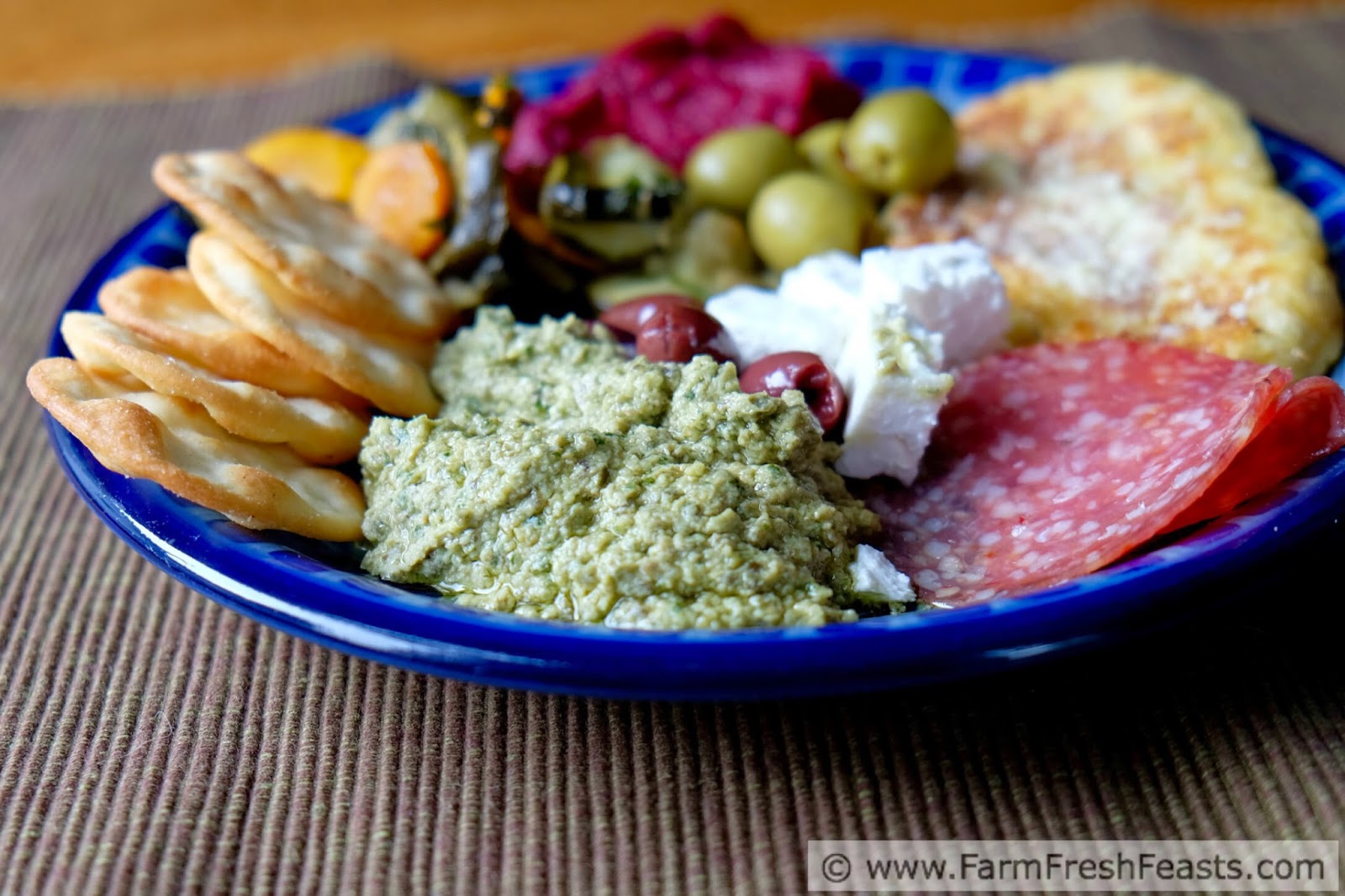 Farm Fresh Feasts Green Garlic Hummus with Green Garbanzo Beans
