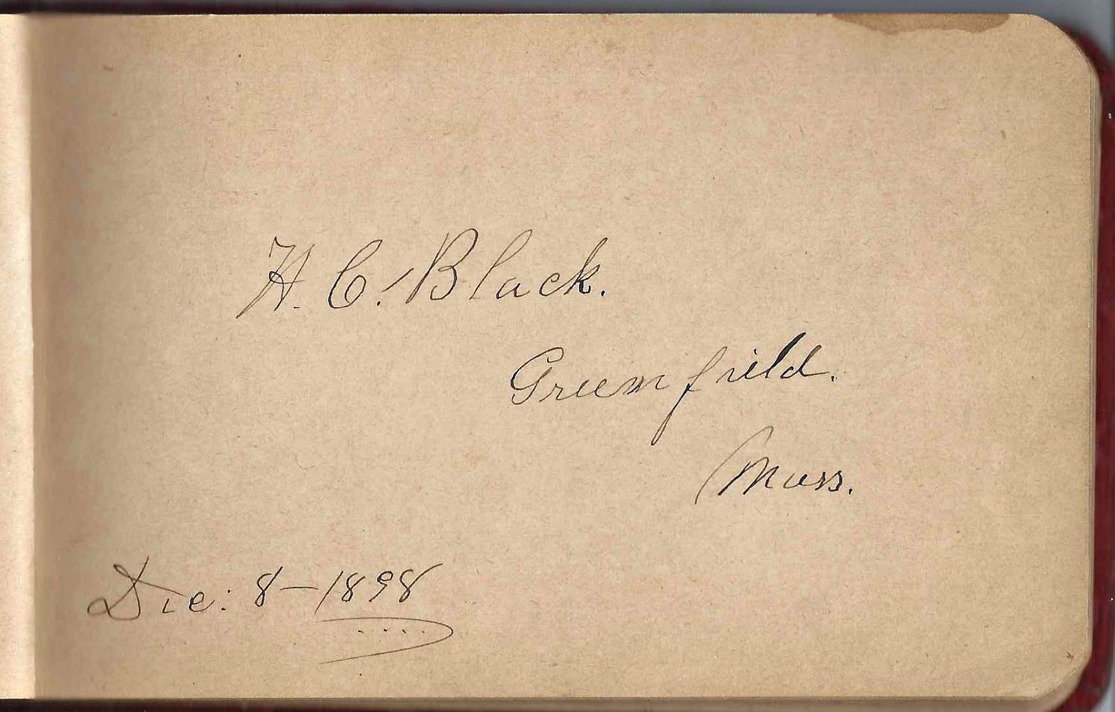 Heirlooms Reunited 1890s Autograph Album of Martha Josephine Black of