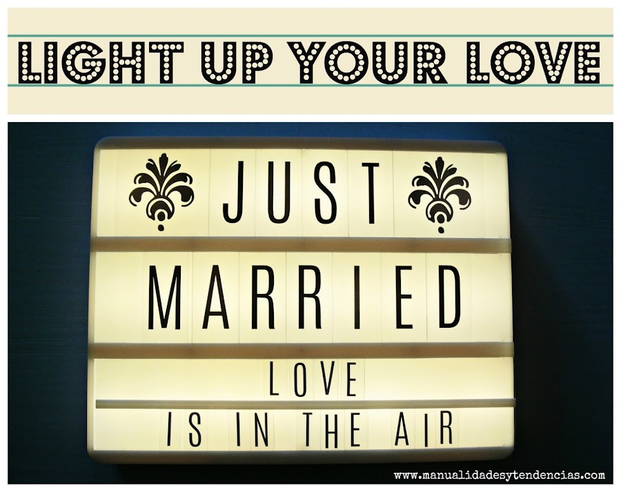 Light box para bodas o San Valentín