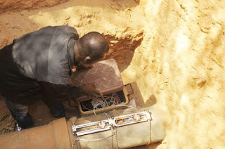 1 Photos of the underground water meter mistaken for bomb at Jabi Lake shopping mall, Abuja