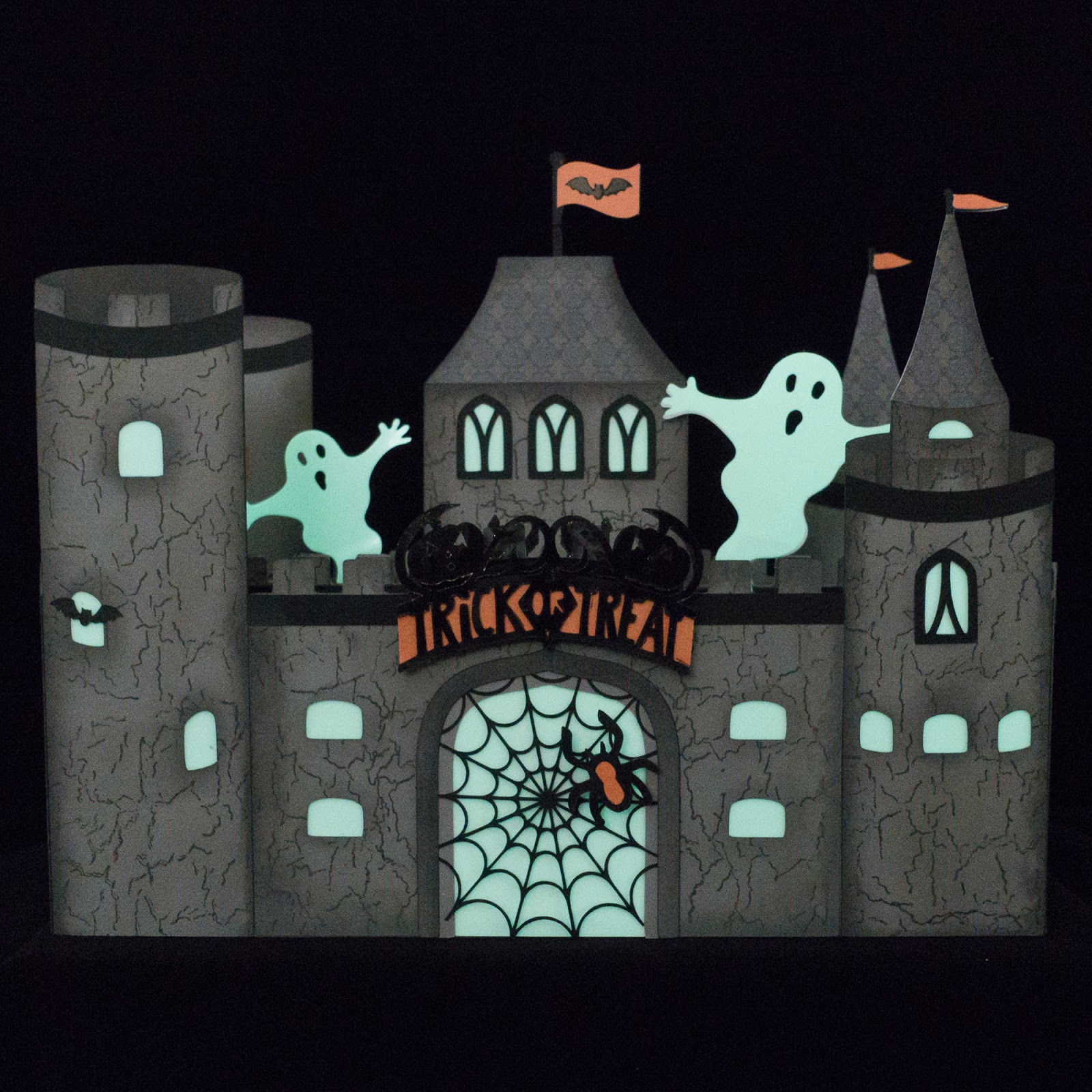 Crafting Quine: Haunted Halloween Castle using Crafty SVGs Dragon ...