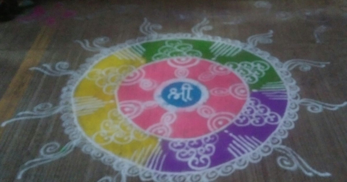 holi rangolis