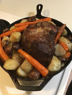 Cooking a Roast in a Cast Iron Dutch Oven, Dutch Oven Pot Roast with Carrots and Potatoes, granddaddys pot roast, how to cook a roast in a cast iron dutch oven, insulin pump, old fashioned pot roast