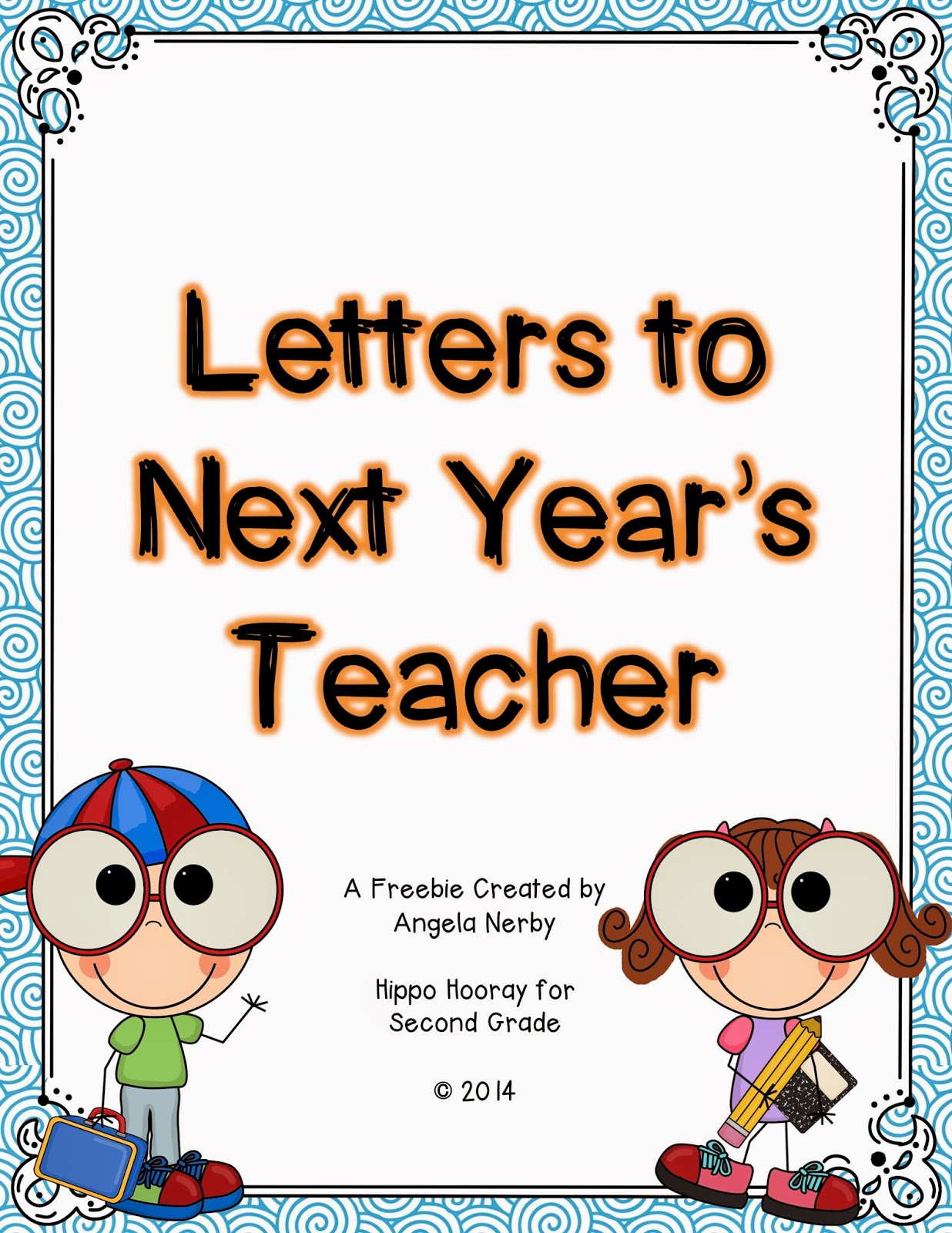 KEEP CALM! Letters to Next Year's Teacher - Hippo Hooray for Second Grade!