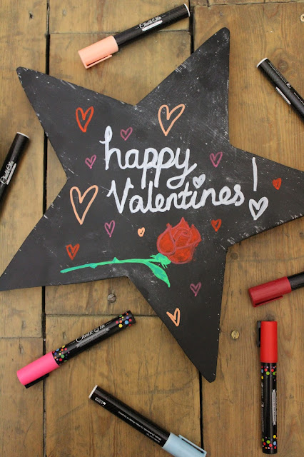 Valentines chalkboard art
