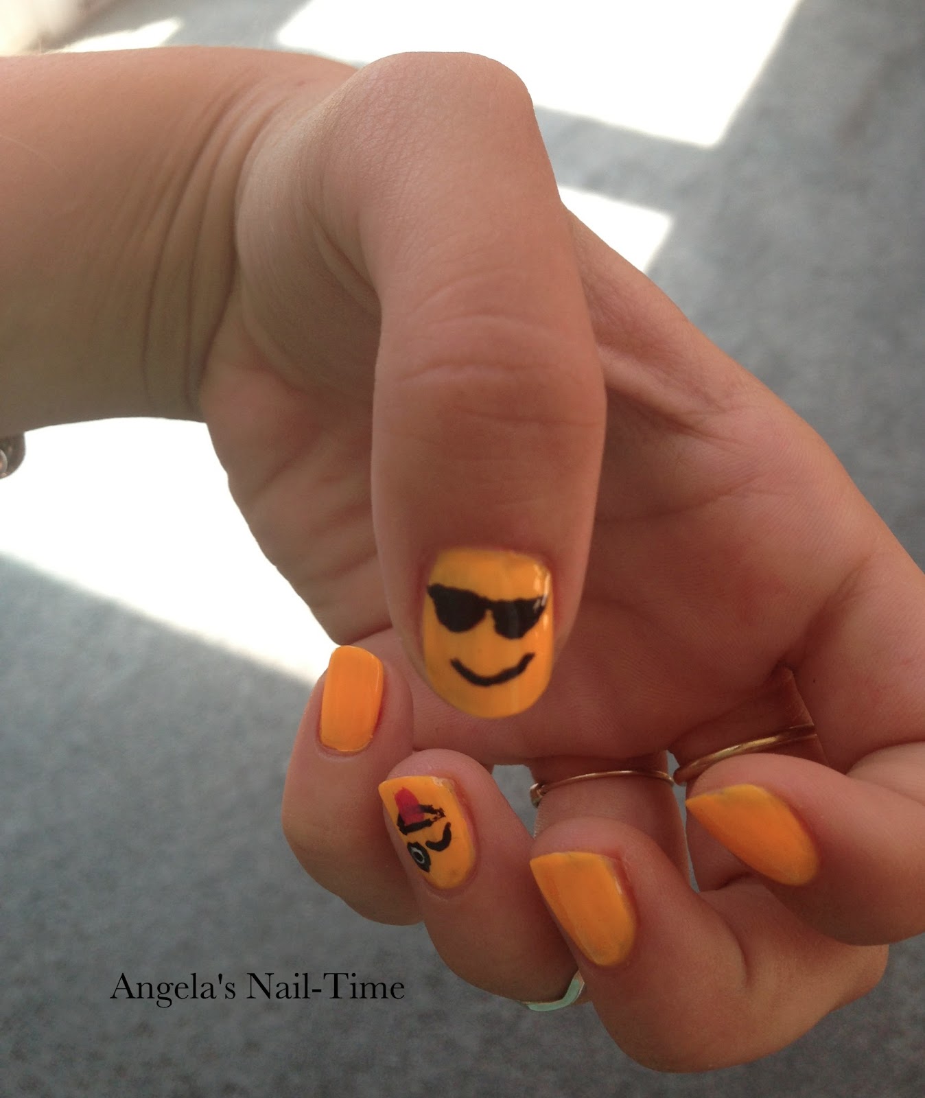 Angela's Nail-Time: Emoji Nail Art