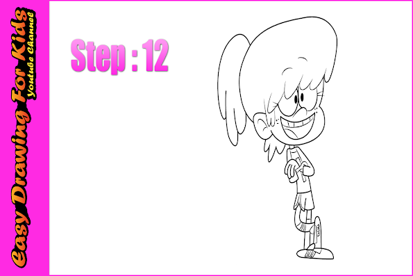 How to Draw Lynn Loud from The Loud House | Drawing Course for Beginners