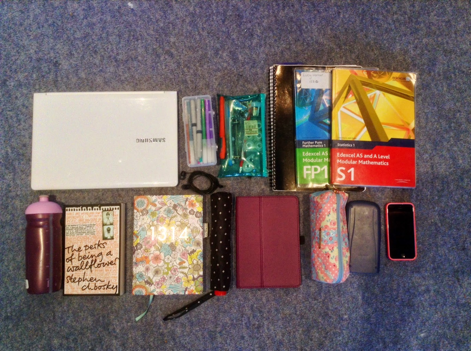 Neon Spring What's in my School Bag for Sixth Form?