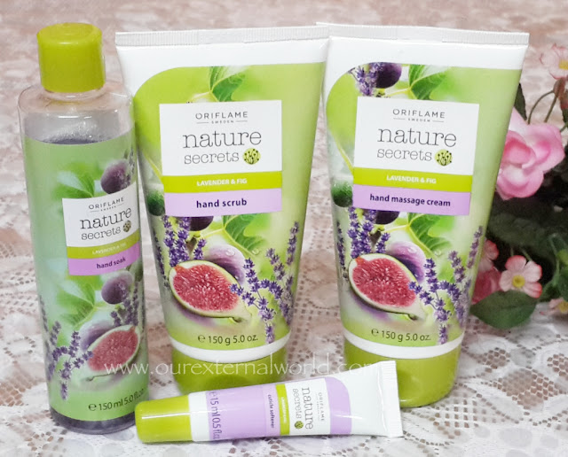 Oriflame Nature Secrets Manicure Set Lavender & Fig - Review, how to do a manicure, Indian Beauty Blog
