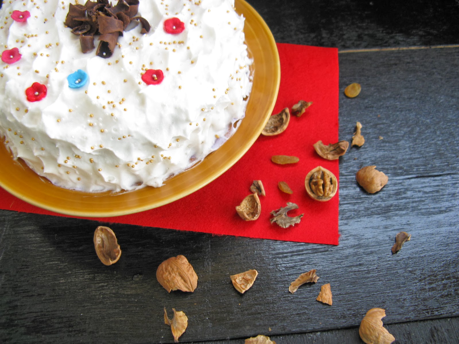 InMyKitchen WalnutRaisin Chocolate Cake