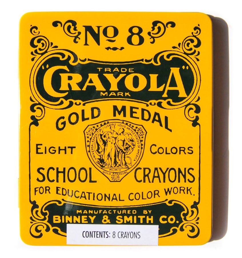 Crayola Gold Medal Tin Jenny's Crayon Collection