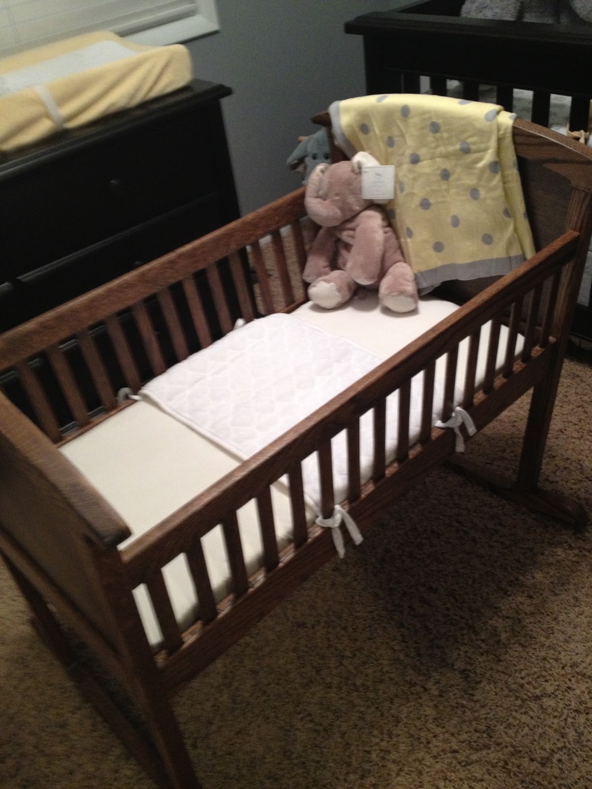 Life with the Laws Baby Laws' homemade cradle (of love)...