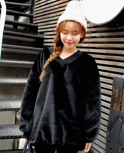 [Stylenanda] Faux Fur Pullover | KSTYLICK - Latest Korean Fashion | K ...