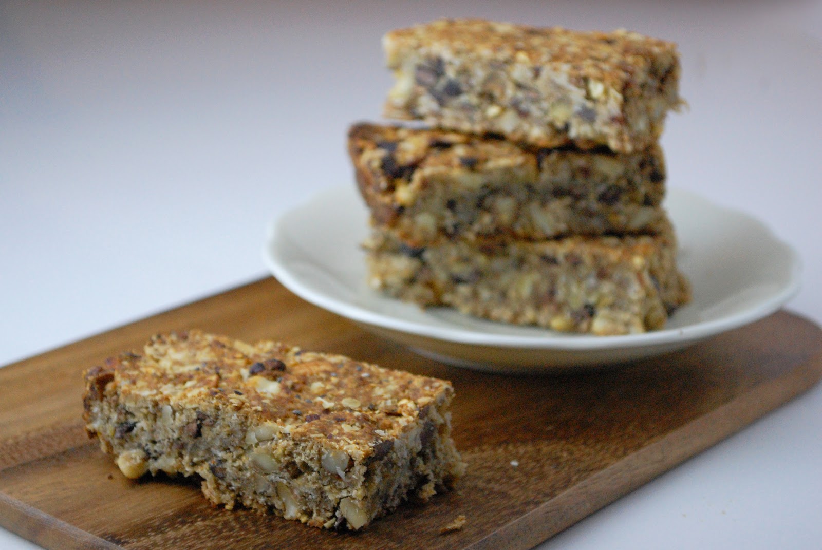 Toffee granola bars including cake