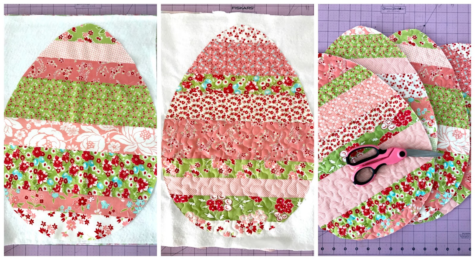 A Thread of Red Easter Egg Placemat Tutorial