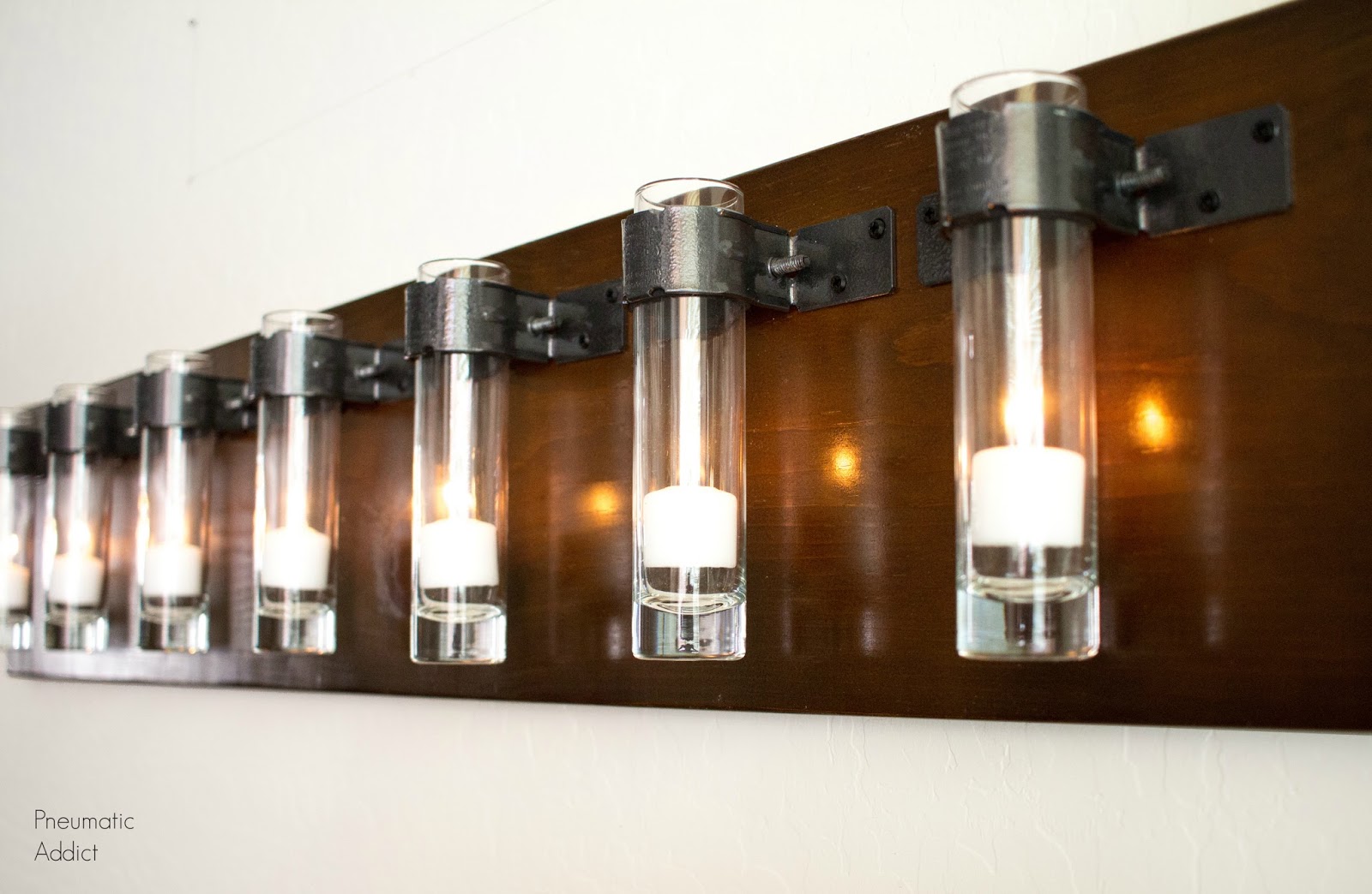 How to Make a Long Industrial Candle Holder Pneumatic Addict