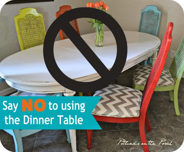 Potlucks on the Porch: Say NO to using the Dinner Table
