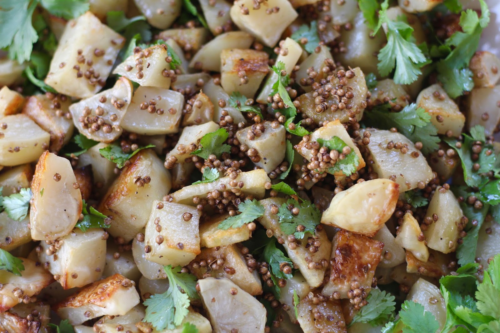 Coriander Roasted Potatoes Diary of a Mad Hausfrau