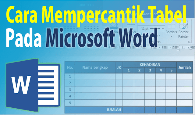 Cara Edit Tabel Word Semoga Lebih Menarik Sesudah kita berhasil membuat tabel di Microsoft Word tentu kita menginginkan semoga tabe Cara Edit Tabel Word Semoga Lebih Menarik