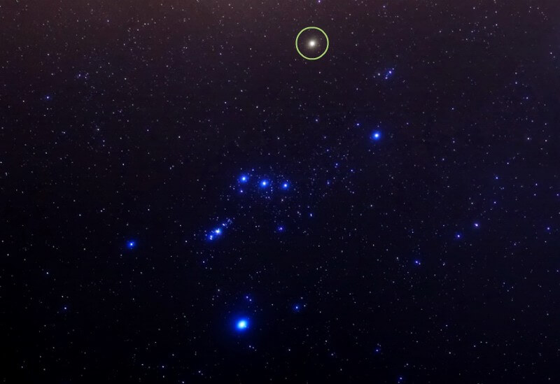 Betelgeuse, en la constelación de Orión