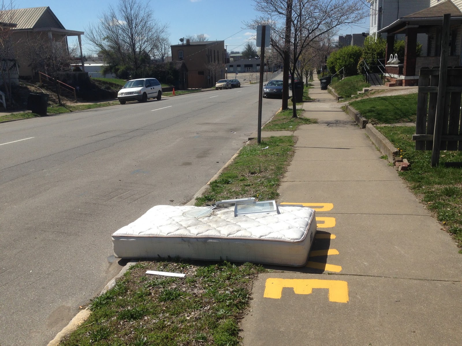 NA Confidential Twelve days later, that mattress is still right there