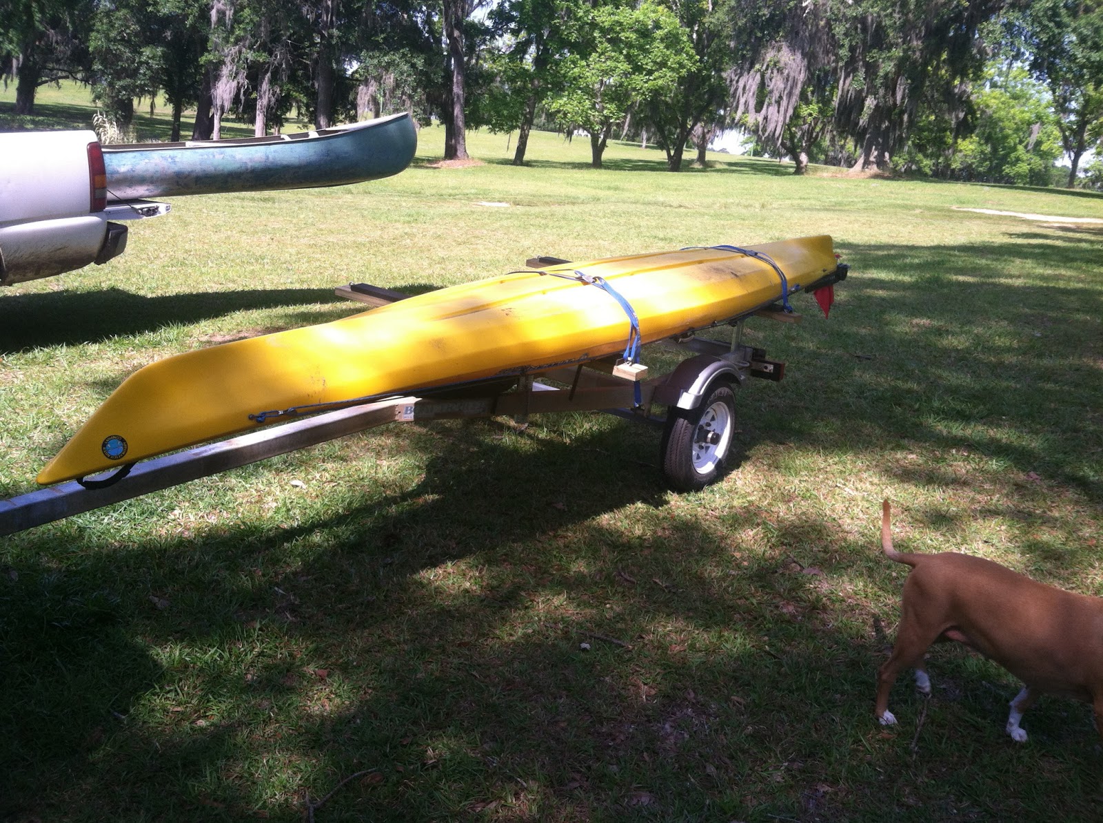 The Flying Kayak My New Kayak Trailer