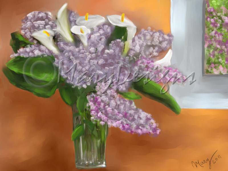 El Rincón de Mary: Lirios y lilas en mi cocina