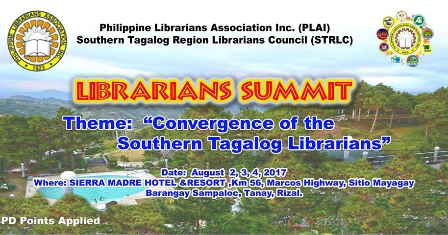 Plai Southern Tagalog Region Librarians Council Strlc Librarians Summit