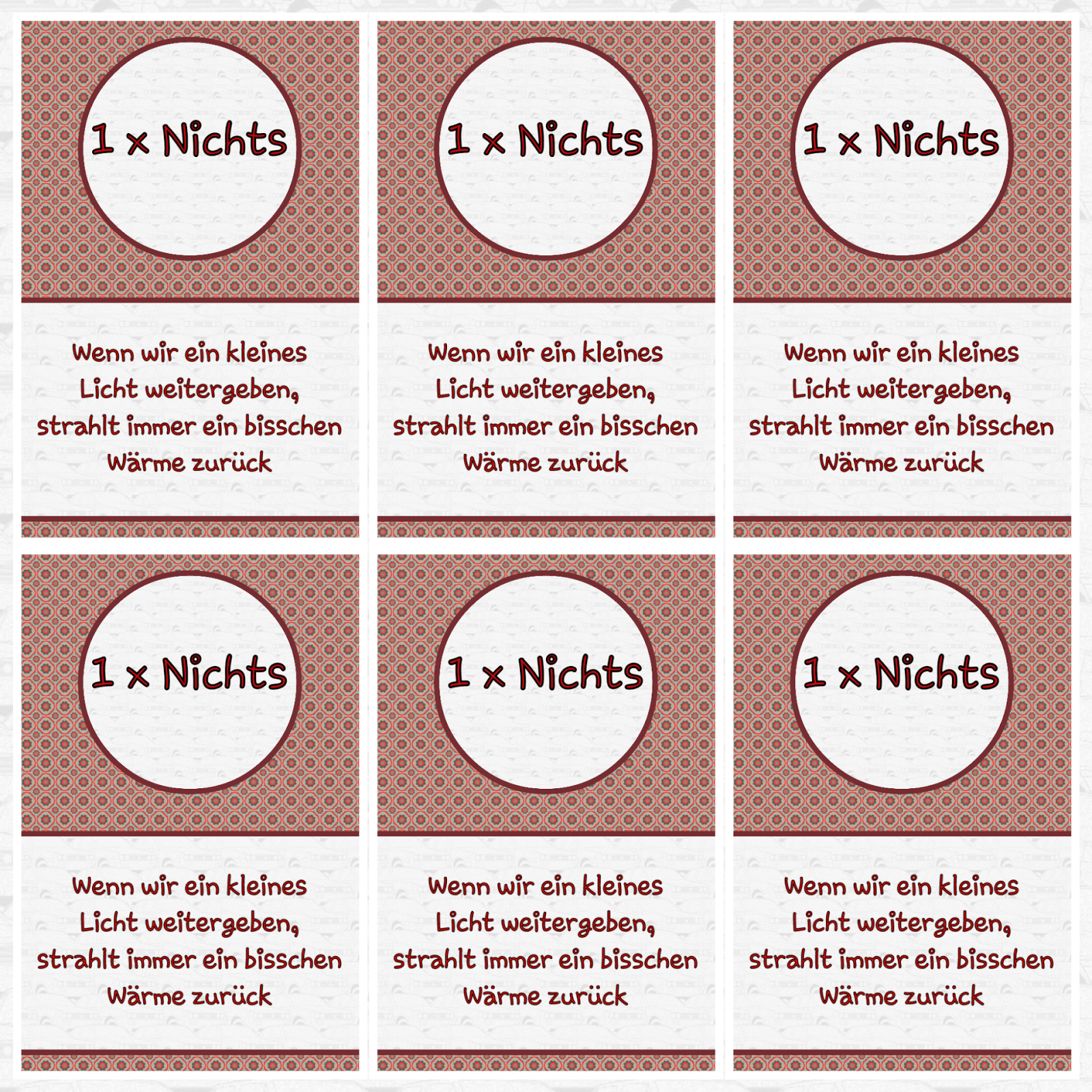 Nichts Schenken Nichts Schenken