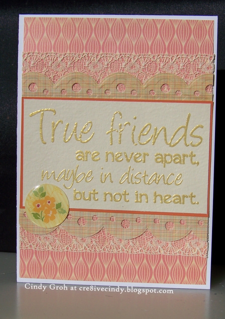 Cre8iveCindy: True Friends Card