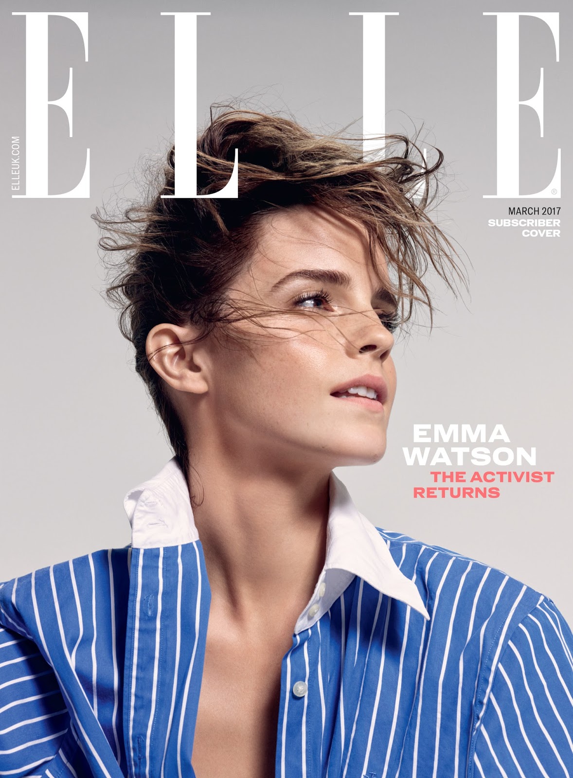 Emma Watson in Elle UK March 2017 by Kerry Hallihan