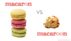 macaron versus macaroon