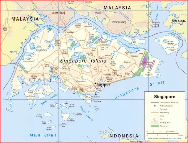 image: Singapore Political Map