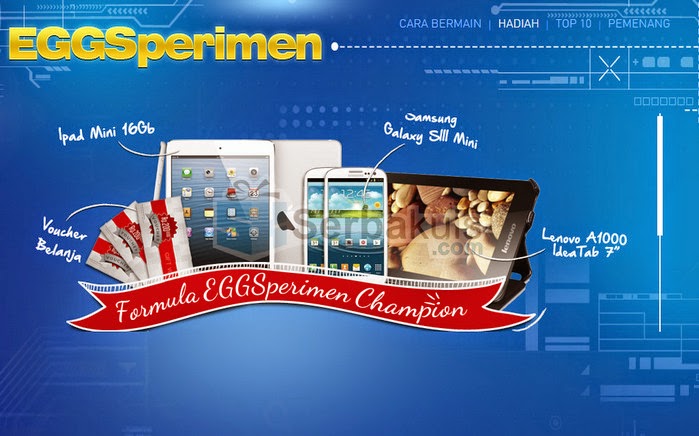 Game Formula EGGSperimen Champion Hadiah iPad Mini