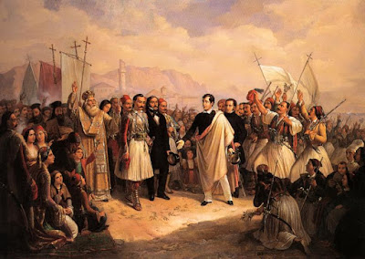 Lord Byron at Missolonghi by Theodoros Vryzakis, 1861