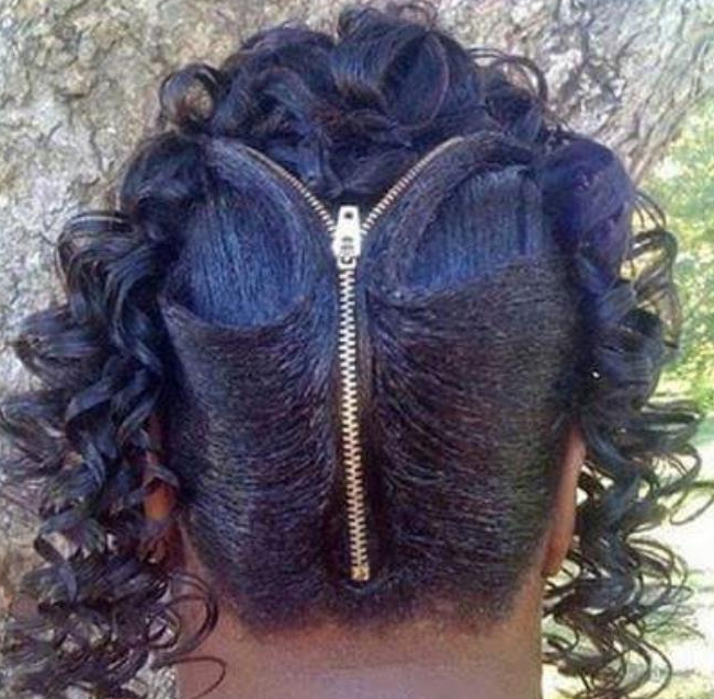 Photos Zip Up Hairstyle, Zipper Haircut Now Trending