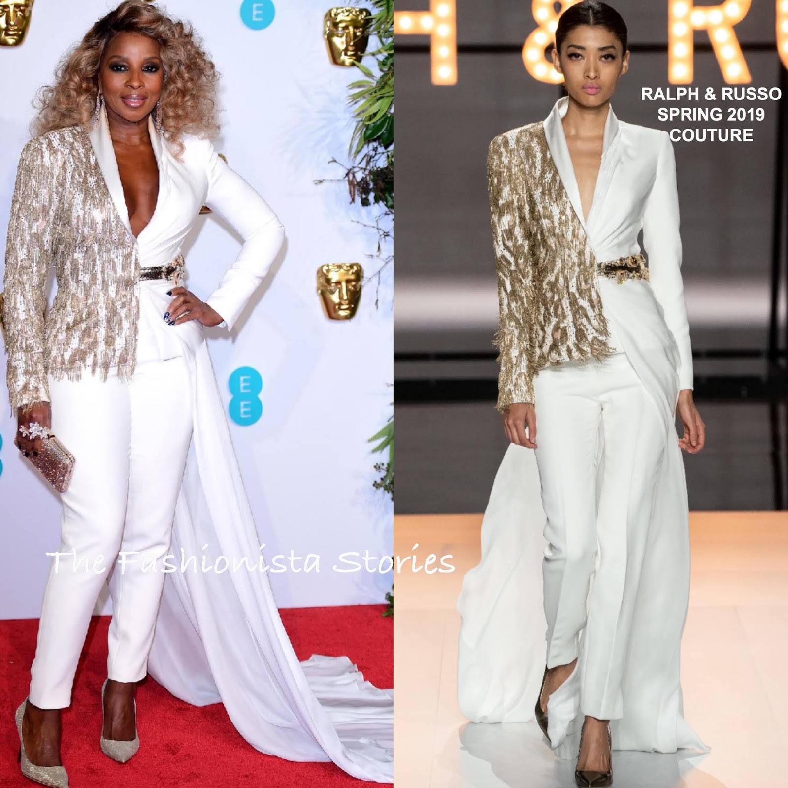 Mary J. Blige & Eleanor Tomlinson in Ralph & Russo Couture at the 2019 ...