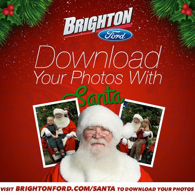 Download Your FREE Santa Photos from BrightonFord.com/Santa