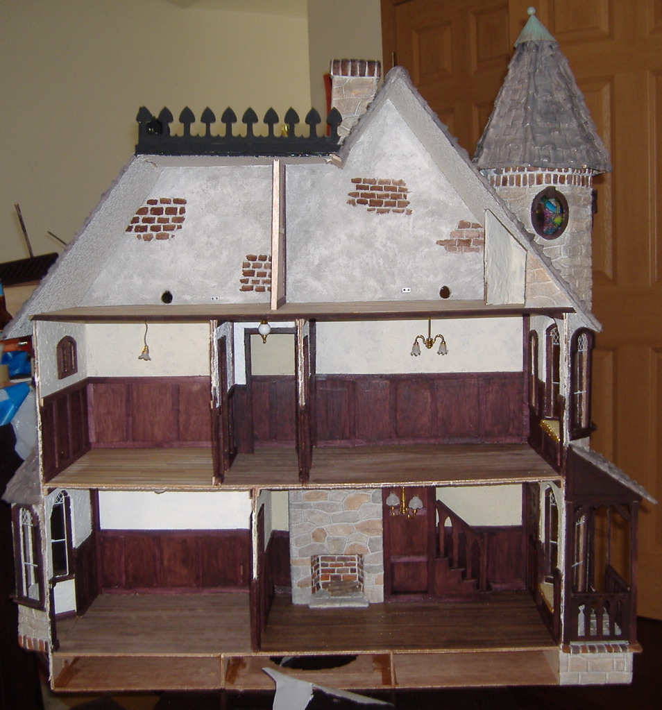 Custom Styled Dollhouse Kits McKinley Dollhouse Build Blog (Roof Editing)