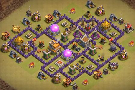 anti dragon coc th7 base design anti dragon coc th7 base design
