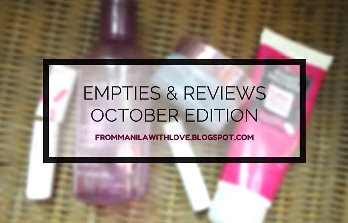 From Manila with Love Empties and Reviews 1