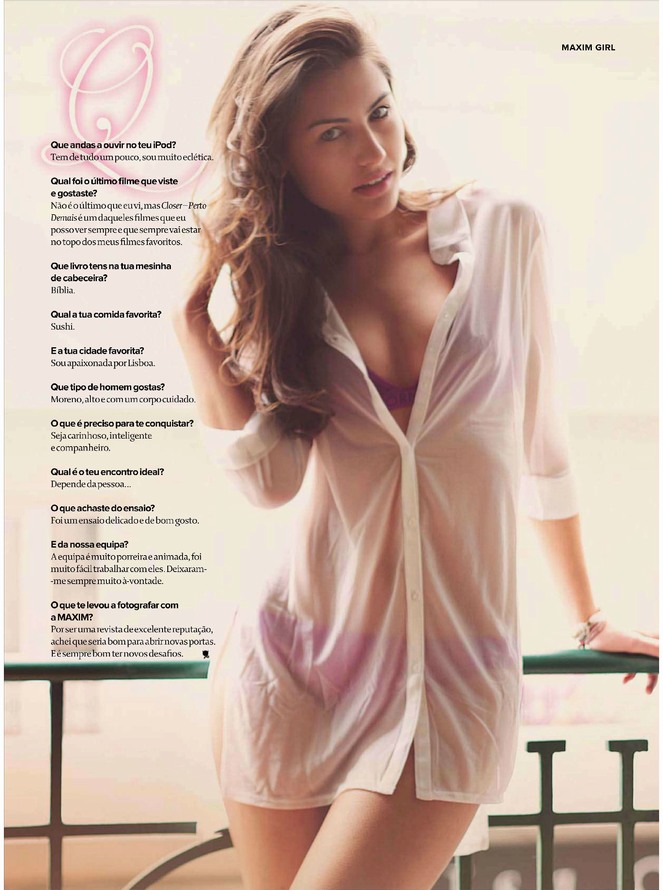 Nadia Vieira: May 2012 Maxim Portugal Magazine