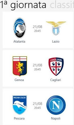 SERIE A TIM - CLASSIFICA CALENDARIO RISULTATI GOL LIVE SU WINDOWS PHONE SERIE A TIM - CLASSIFICA CALENDARIO RISULTATI GOL LIVE SU WINDOWS PHONE