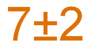 Image showing the numbers seven plus or minus two