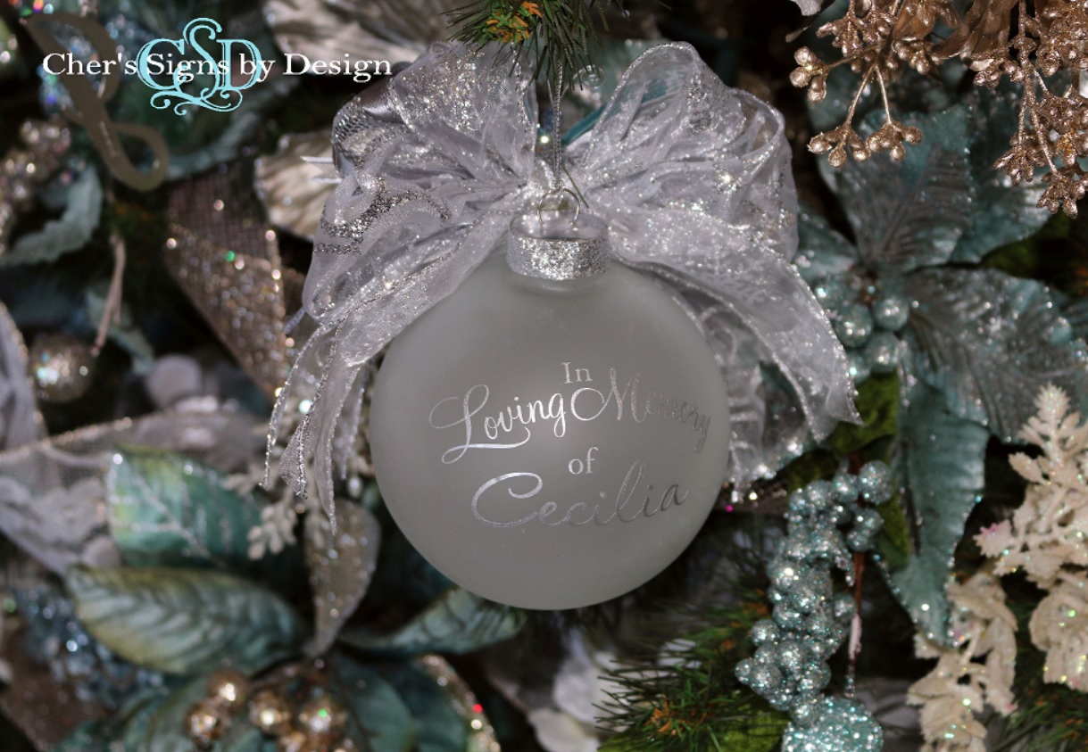 Cher S Signs By Design Because Someone We Love Is In Heaven Because Someone We Love Is In Heaven Ornament With Back Personalization