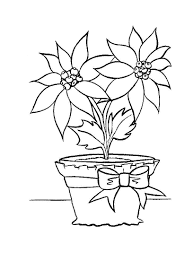Poinsettia coloring page 6
