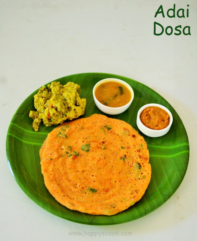 Adai Dosai Recipe How to make Adai Protein Dosai Lentil Crepes