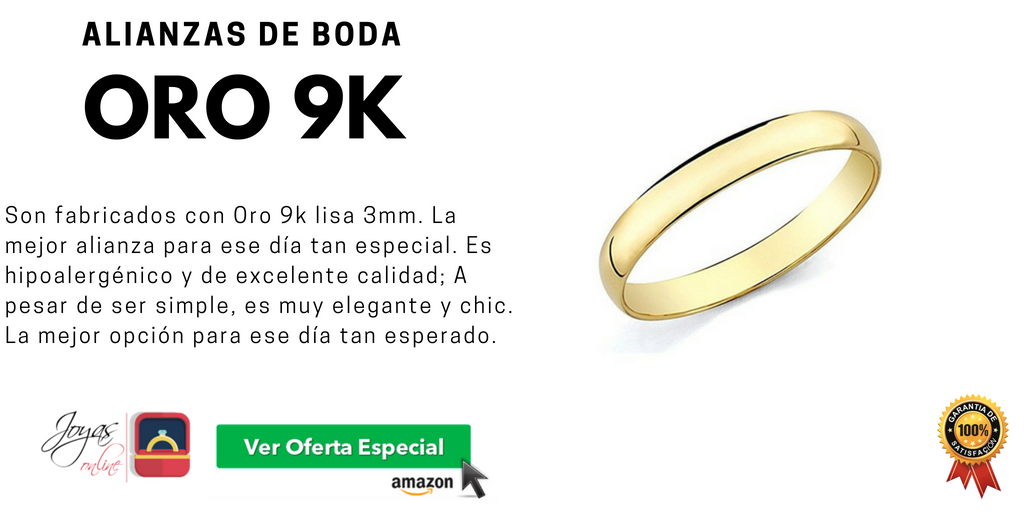 Alianza de Oro 9k lisa Hermosa alianza