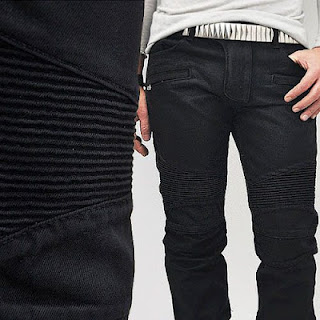 Deluxe Coated Slim Black Biker-Jeans 45 | Fast Fashion Mens Clothes ...